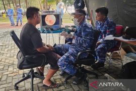 Lanud  Natuna hadirkan Dokter THT saat CKG hari bakti