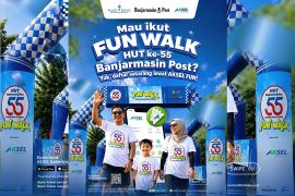 Bank Kalsel resmi tutup pendaftaran Fun Walk HUT ke-55 Banjarmasin Post
