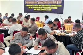Polres Magetan gelar psikotes bagi personel pemegang senjata api dinas