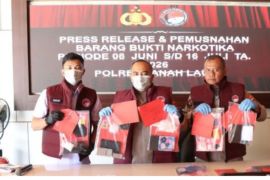 Polres Tanah Laut gagalkan peredaran sabu selamatkan 7200 jiwa