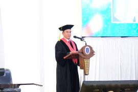 Kanwil Kemenkum Babel hadiri orasi ilmiah Menko Kumham Imipas pada wisuda XXXVII UBB