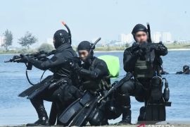 Marinir AL gelar latihan renang tempur tingkatkan kemampuan operasi