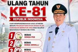 Semarak HUT Ke-81 RI, Gubernur Babel bebaskan denda pajak kendaraan