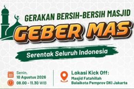 Kemenag luncurkan gerakan bersih-bersih masjid nasional sambut HUT ke-81 RI