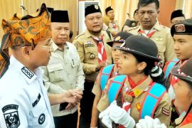 38 anggota Penggalang Pramuka Simalungun diberangkatkan ke Cibubur ikuti Jamnas 2026