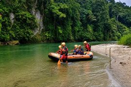 SAR Palembang cari bocah tenggelam di Sungai Selabung OKU Selatan