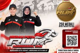 Pemkab Dharmasraya gelar merah putih run semarakan HUT kemerdekaan