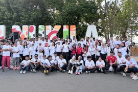 Kemenkum Malut semarakkan HUT RI dan Hari Pengayoman ke-81 melalui Fun Walk di Ternate