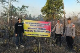 Polres Banjarbaru telusuri sumber api karhutla di Cempaka