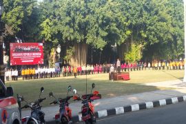 BPBD Sleman menggelar apel siaga karhutla uji kesiapan personel