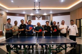 Tanamkan sportivitas dan kekompakan, Kemenkum Bengkulu gelar turnamen tenis meja dalam rangka Hari Pengayoman ke-81