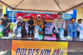Polres Kolaka musnahkan barang bukti 2,5 kg sabu periode Januari-Juli