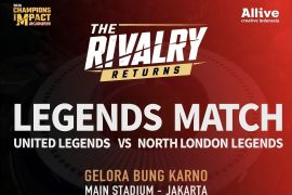 United Legends vs North London Legends tersaji di GBK