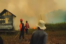 Perjuangan 12 jam TRC BPBD HSU selamatkan sekolah dari karhutla