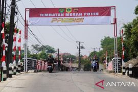 Jembatan Merah Putih Presisi hubungkan Kecamatan  Klapanunggal-Cikahuripan Bogor