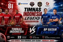 Timnas Indonesia Legendke Batam, tanding bareng Amsakar den Deputi BP Batam