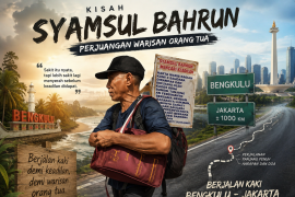 Demi memperjuangkan warisan, Syamsul Bahrun nekat jalan kaki dari Bengkulu ke Jakarta