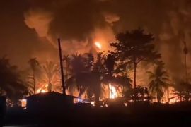 Sumur minyak terbakar di Aceh Timur