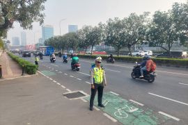 Lalu lintas Gatot Subroto mulai dijaga jelang Sidang Tahunan MPR