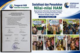KemenHAM Babel tingkatkan pemahaman HAM Aparatur Arung Dalam