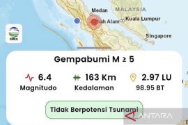 Gempa M 6,4 Simalungun Sumut juga terasa di Aceh