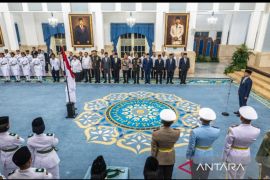 Suasana Upacara Pengukuhan Paskibraka Tingkat Nasional 2026