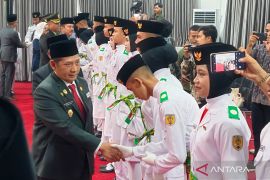 45 Paskibraka HST siap jalankan tugas upacara HUT ke-81 RI