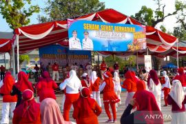 KORMI HST gelar senam sehat berhadiah dipadati ratusan warga
