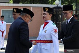 KBRI Beijing kukuhkan sepuluh orang Paskibra 2026