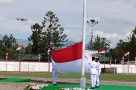 Upacara HUT ke-81 RI tingkat Provinsi Papua Pegunungan di Wamena aman