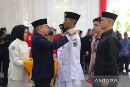 45 Paskibraka Tanah Bumbu siap jalankan tugas upacara HUT ke-81 RI