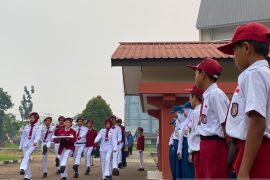 Sebanyak 73 siswa Sekolah Rakyat Terintegrasi ikuti upacara perdana