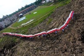 BSI kibarkan Merah Putih 81 meter gelorakan semangat di Aceh Tamiang
