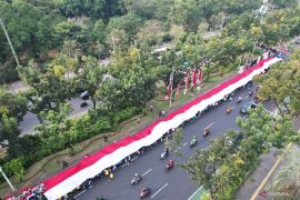 Pemuda dan mahasiswa gelar Kirab Merah Putih di Jakpus