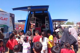 Disarpus Sikka menggelar trauma healing bagi anak lewat kegiatan literasi