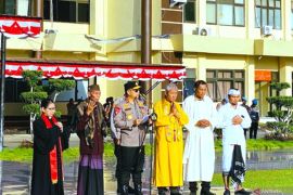 Polda Gorontalo gelar doa lintas agama untuk korban gempa NTT