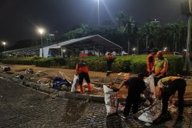 80,4 ton sampah sisa rangkaian Upacara HUT RI sudah ditangani