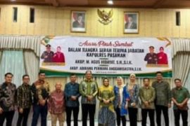 Kepala Kantor Pertanahan Kabupaten Pasaman hadiri acara pisah sambut dan serah terima jabatan Kapolres Pasaman