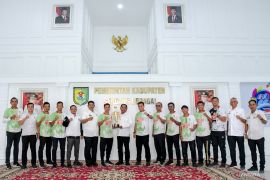 Bupati Sergai terima tim Korpri Dambaan FC, raih juara I KSMI piala Gubernur Sumut