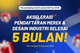 DJKI targetkan pendaftaran merek-desain industri selesai lima bulan