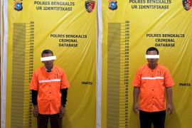 Garap lahan dengan membakar, Polres Bengkalis tetapkan dua tersangka kebakaran lahan
