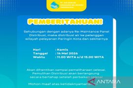 PT AMSB umumkan distribusi air bersih di Paringin Kota terganggu