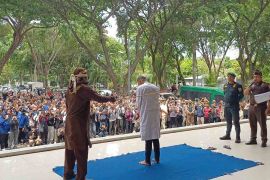 11 pelanggar syariat Islam jalani hukuman cambuk