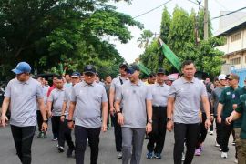 Pangdam XXI sebut gerak jalan sehat jadi wadah bangun semangat persatuan