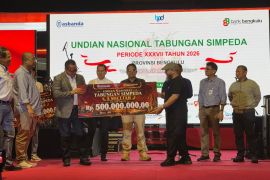 Nasabah Kalbar raih hadiah Rp500 juta di penarikan undian nasional tabungan Simpeda