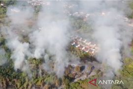 Petugas terus berjibaku padamkan karhutla di Palangka Raya