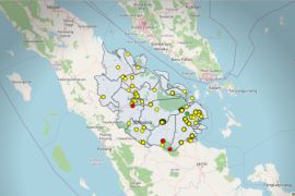 Waspada, ada 2.610 titik panas di Sumatera