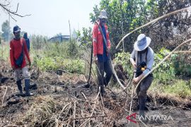 Kemenhut fokus basahi gambut di Ring 1 Bandara Syamsudin Noor Kalsel