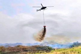Dunia usaha kerahkan alat berat dan helikopter bantu tangani karhutla