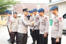 Satu pleton BKO Brimob tiba di Bengkayang perkuat penanganan karhutla